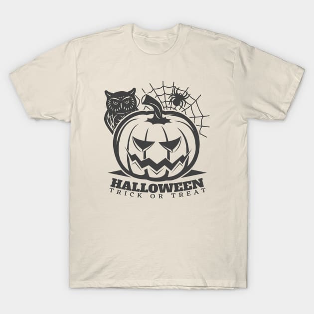 Halloween Trick Or Treat T-Shirt by Dizzyland